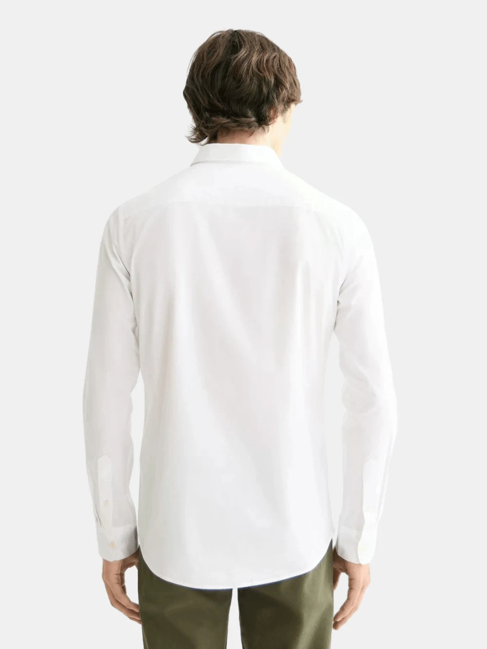 core-poplin-solid-white-pastel back view by Scotch & Soda
