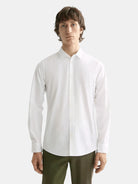 core-poplin-solid-white-pastel front view by Scotch & Soda