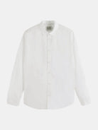 core-poplin-solid-white-pastel front view by Scotch & Soda