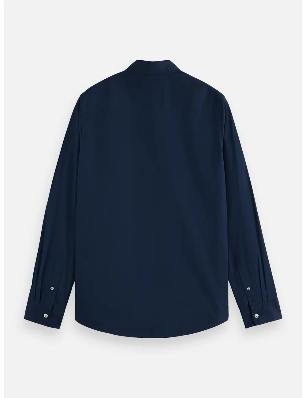 Poplin Solid Shirt flat lay back view by Scotch & Soda