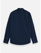Poplin Solid Shirt flat lay back view by Scotch & Soda