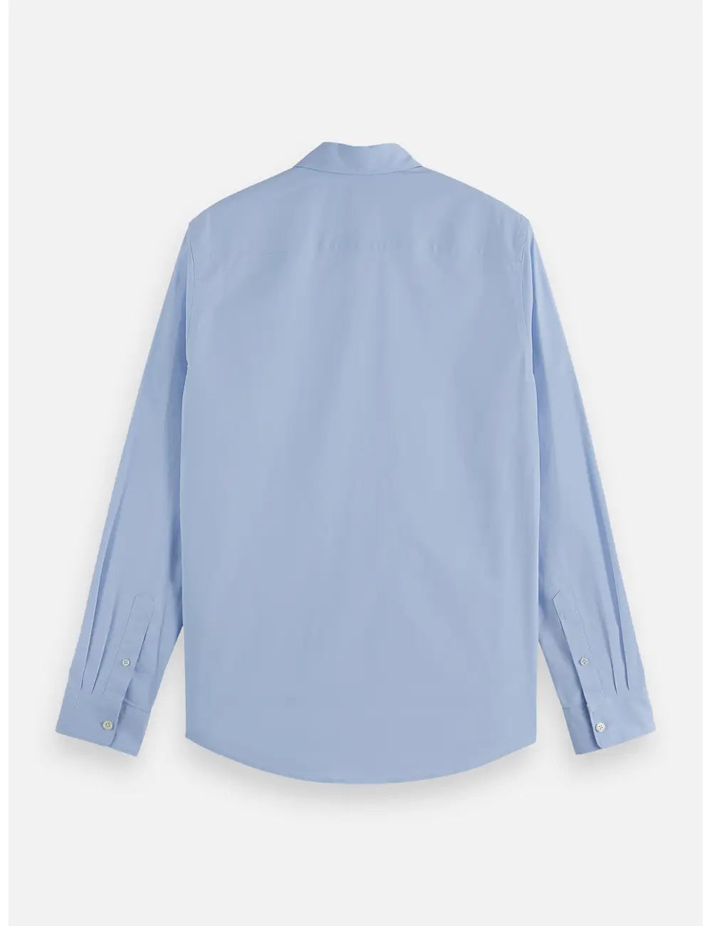 Poplin Solid Shirt flat lay back view by Scotch & Soda