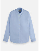 Poplin Solid Shirt flat lay front view by Scotch & Soda