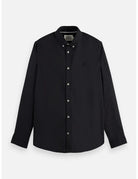 Oxford Solid Shirt flat lay front view by Scotch & Soda