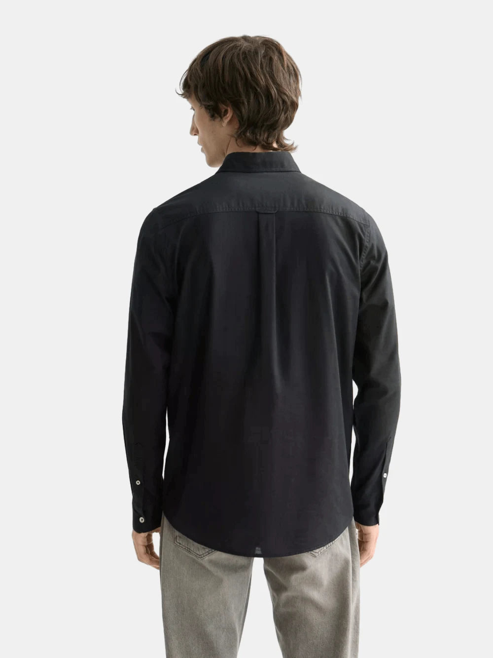 core-oxford-solid-black back view by Scotch & Soda