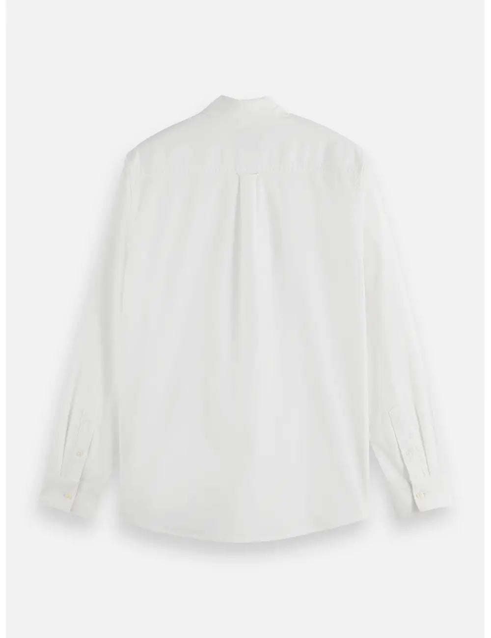 Oxford Solid Shirt flat lay back view by Scotch & Soda