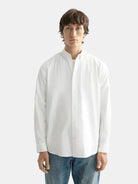 core-oxford-solid-white-traditional front view by Scotch & Soda