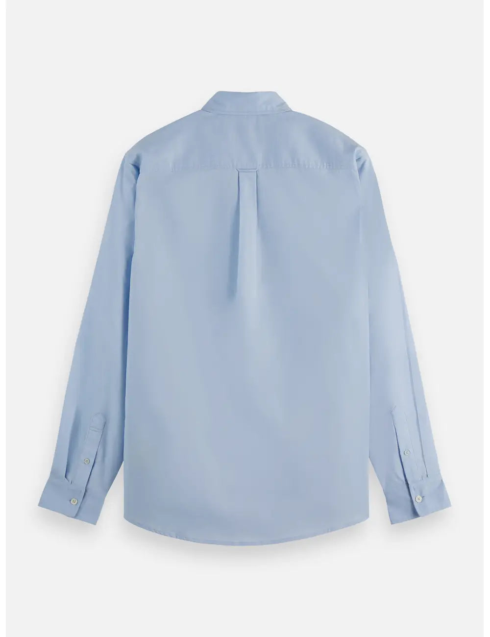 Oxford Solid Shirt flat lay back view by Scotch & Soda