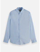 Oxford Solid Shirt flat lay front view by Scotch & Soda
