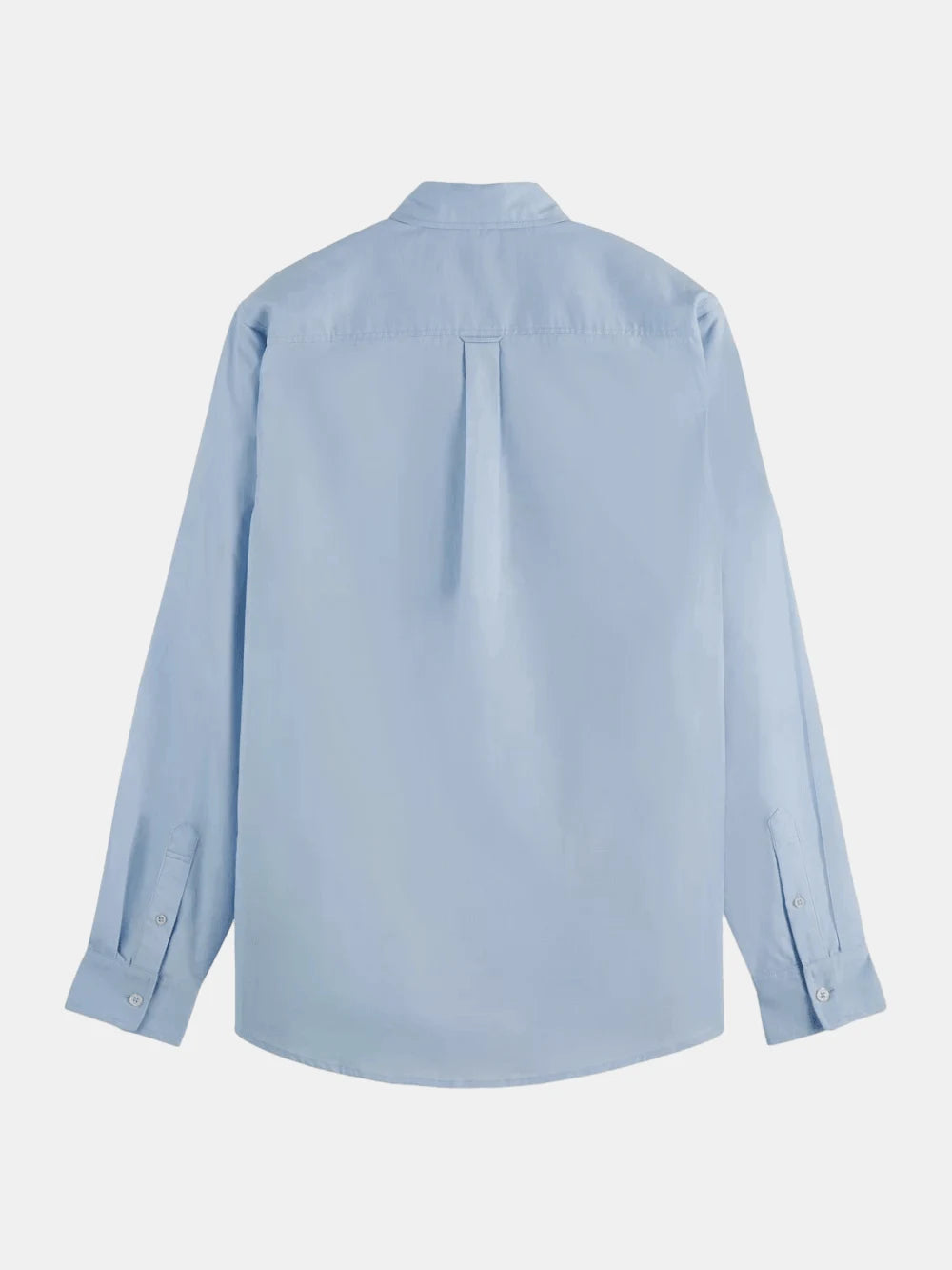 core-oxford-solid-medium-blue back view by Scotch & Soda