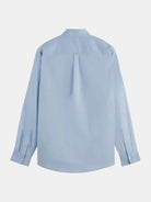 core-oxford-solid-medium-blue back view by Scotch & Soda