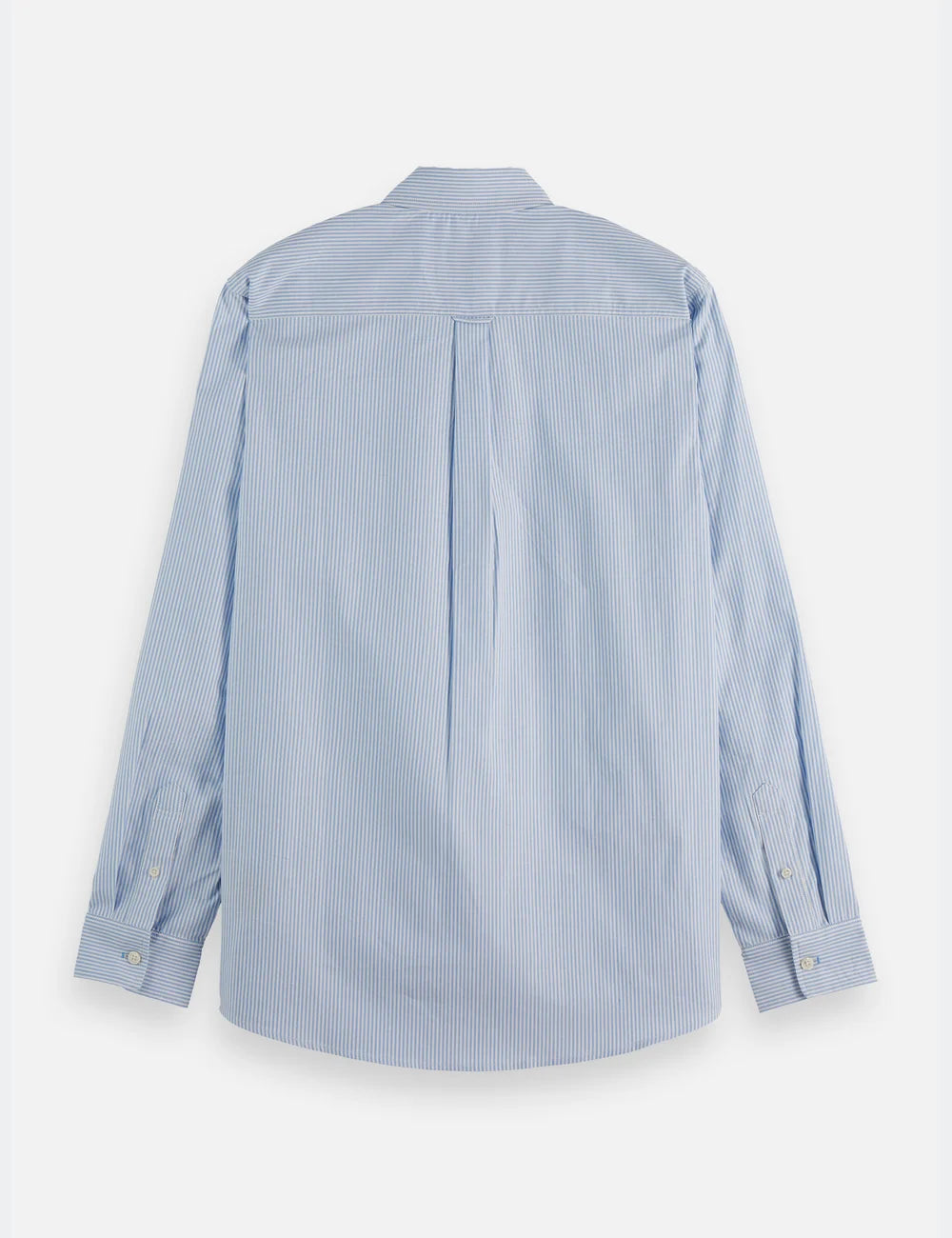 Core - Oxford Stripe flat lay showing product details by Scotch & Soda