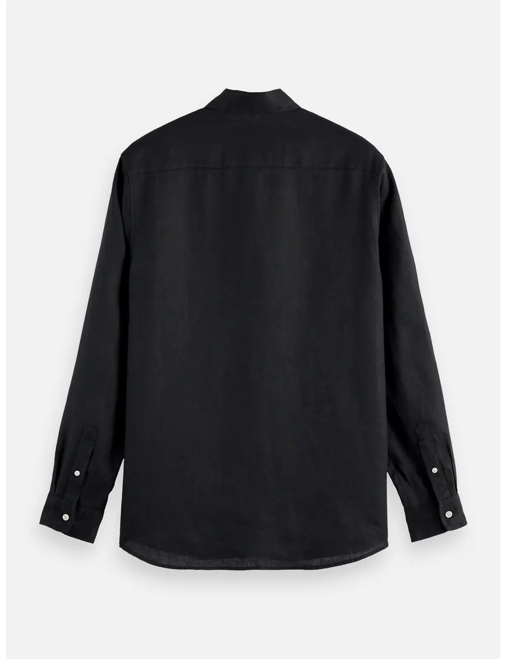 Linen Shirt Button Down flat lay back view by Scotch & Soda