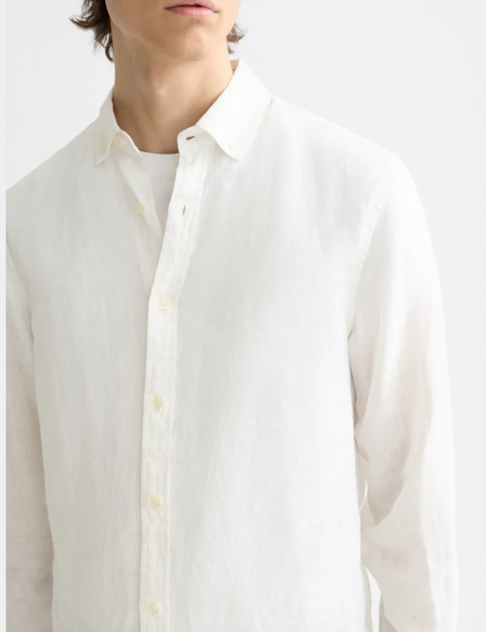 Linen Shirt Button Down detail view by Scotch & Soda