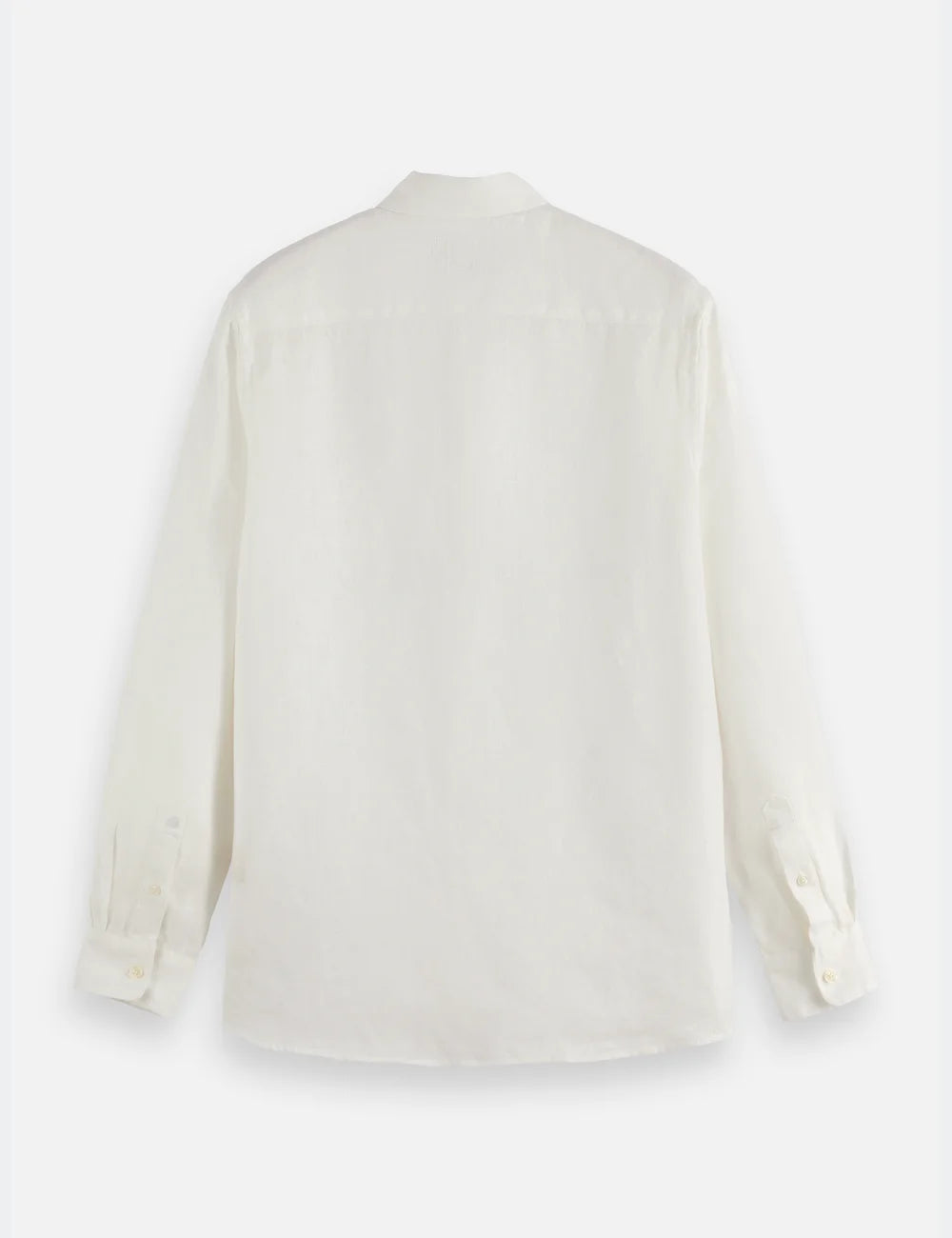 Linen Shirt Button Down flat lay back view by Scotch & Soda