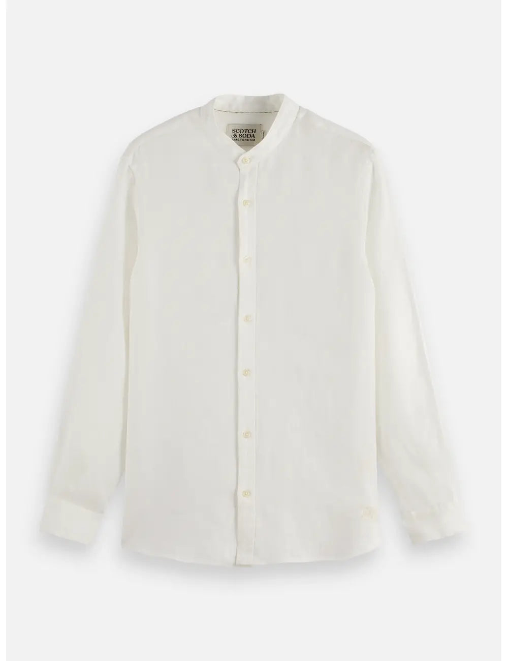 Linen Shirt Collar flat lay front view by Scotch & Soda
