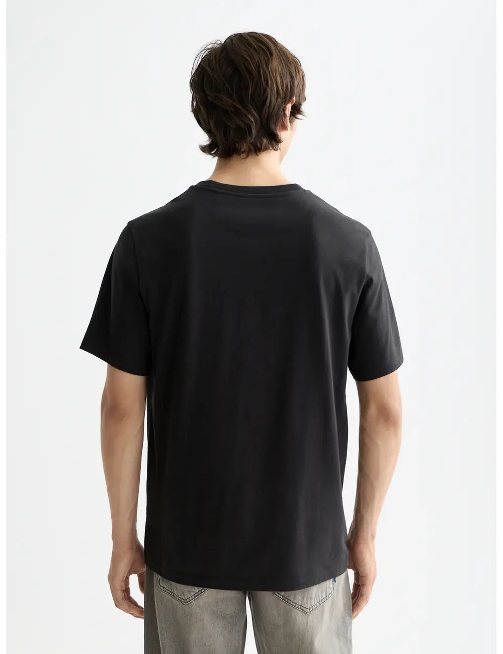 Logo T Shirt detail shot showing fabric and craftsmanship by Scotch & Soda