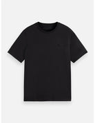 Logo T Shirt flat lay front view by Scotch & Soda