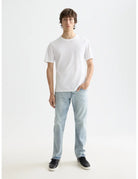 Logo T Shirt full model shot showing overall fit by Scotch & Soda
