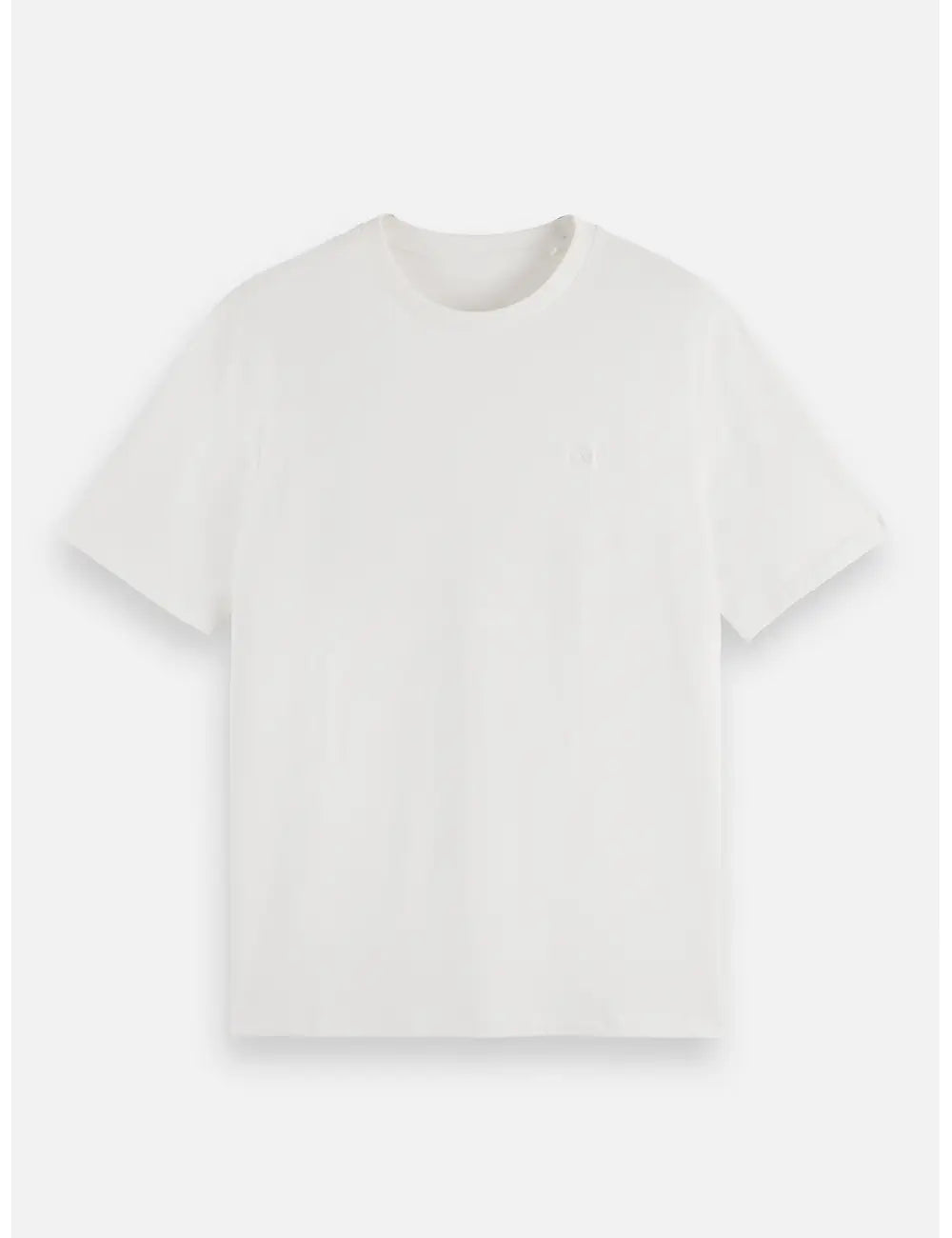 Logo T Shirt flat lay front view by Scotch & Soda