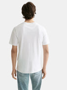 core-logo-t-shirt-white-traditional back view by Scotch & Soda
