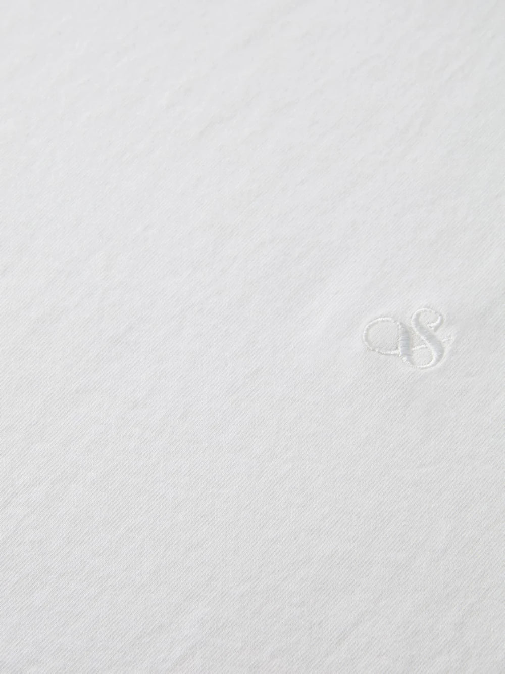 core-logo-t-shirt-white-traditional detail shot by Scotch & Soda
