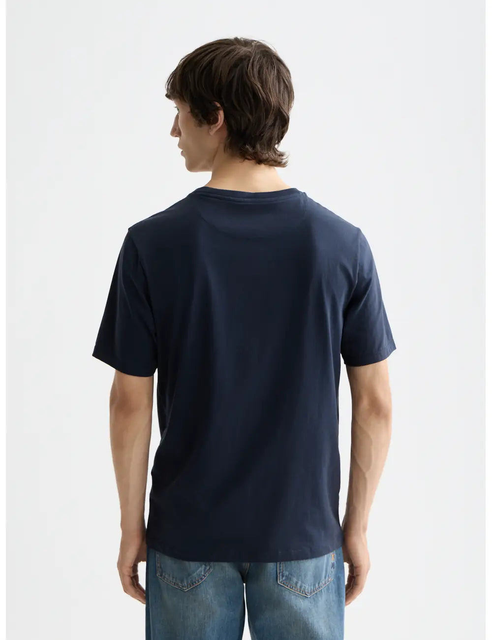 Logo T Shirt flat lay back view by Scotch & Soda