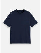Logo T Shirt flat lay front view by Scotch & Soda