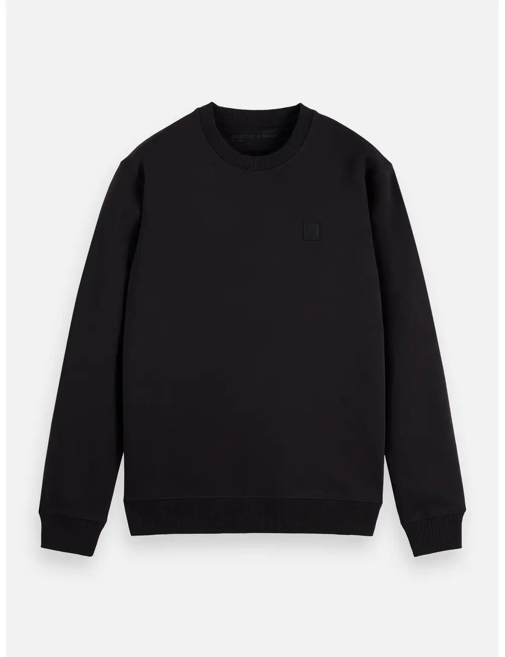 Logo Sweatshirt flat lay front view by Scotch & Soda