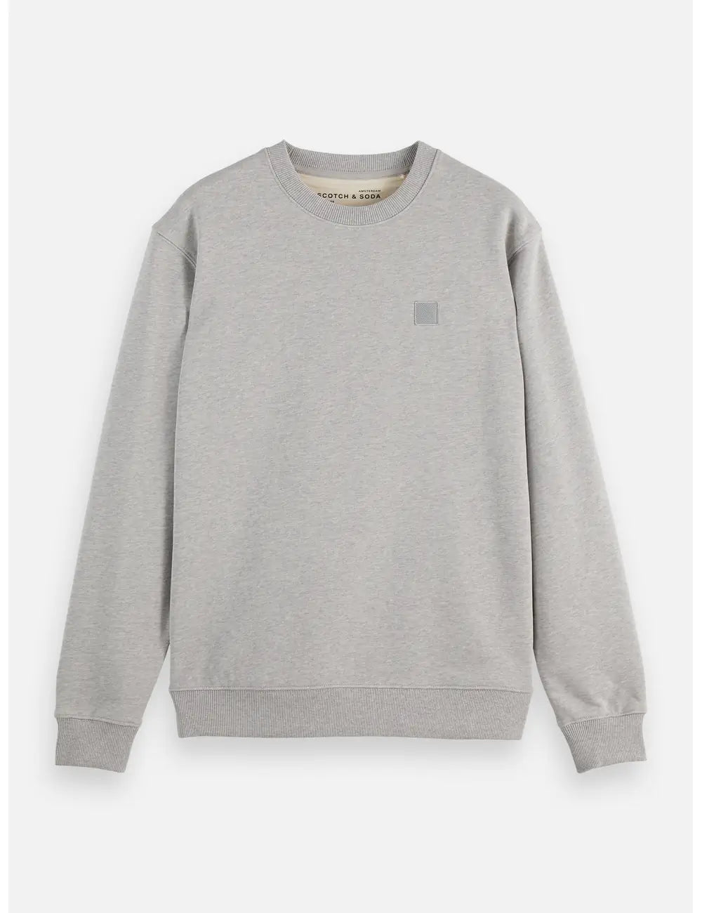 Logo Sweatshirt flat lay front view by Scotch & Soda