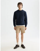 Logo Sweatshirt full model shot showing overall fit by Scotch & Soda