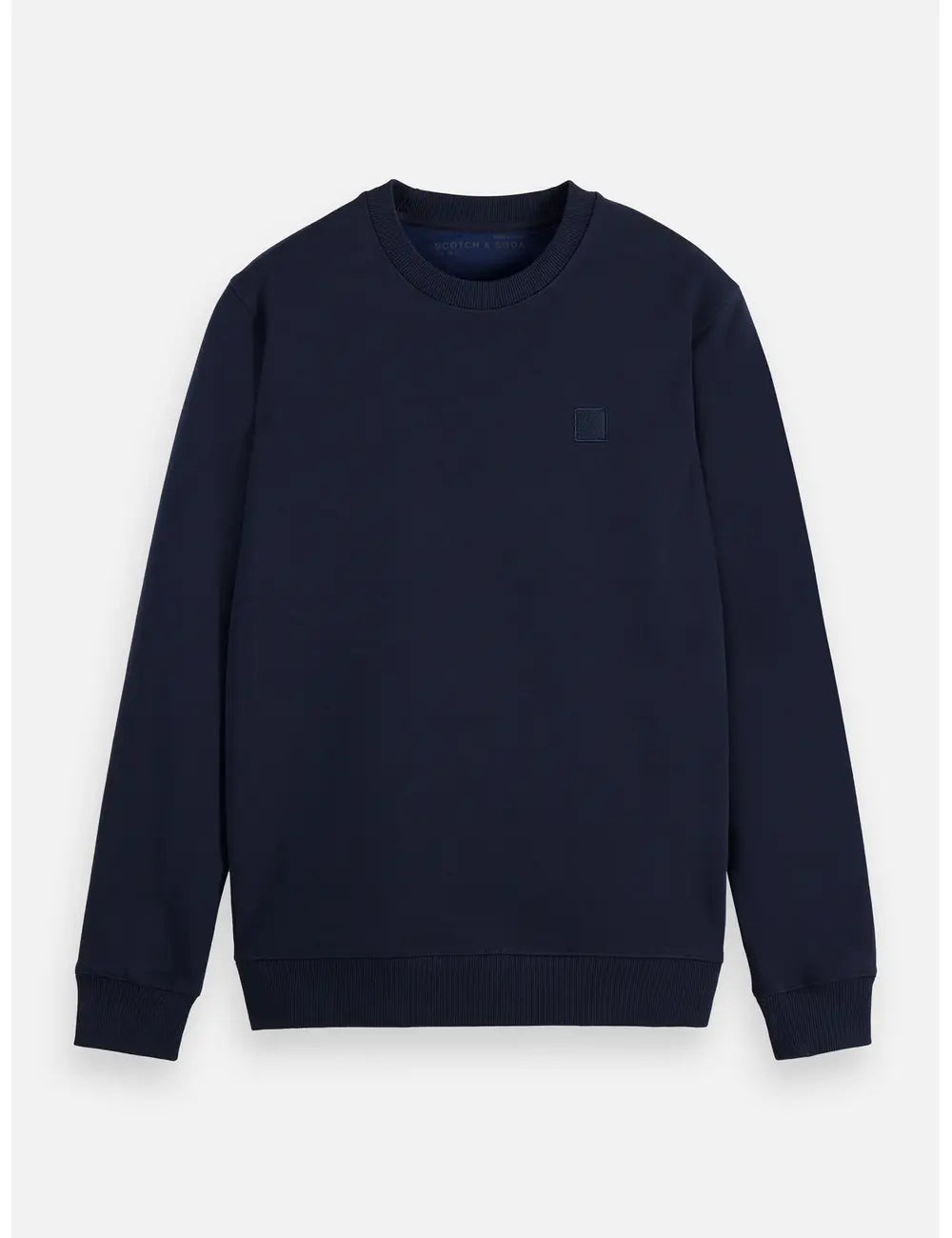 Logo Sweatshirt flat lay front view by Scotch & Soda