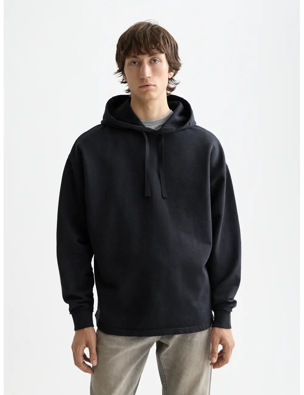 Black Core - 3 Crosses Hoodie front view by Scotch & Soda