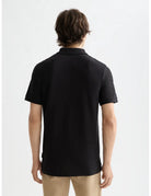 Logo Pique Polo flat lay back view by Scotch & Soda