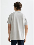 Core - Logo Pique Polo back view showing fit and finish by Scotch & Soda