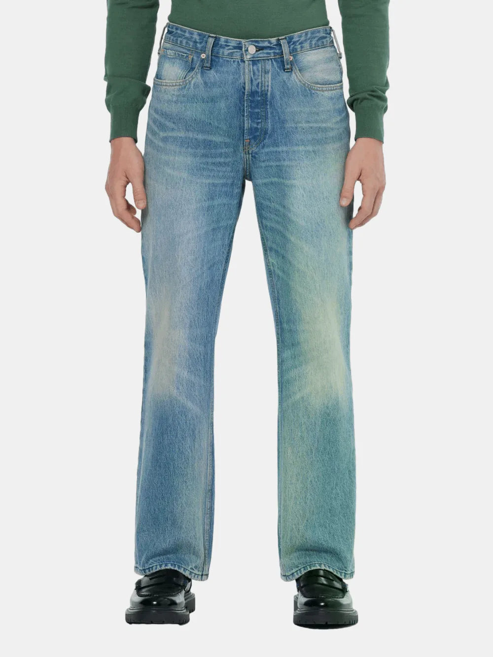 The Beat Bootcut Jeans  Vintage Touch (Navy) front view showing fit and finish by Scotch & Soda