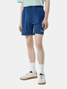 Fave - Technical Nylon Bermuda Short (Navy) detail shot of fabric and craftsmanship by Scotch & Soda