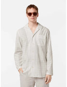 Cotton Voile Shirt close-up on model showing fit and detail by Scotch & Soda