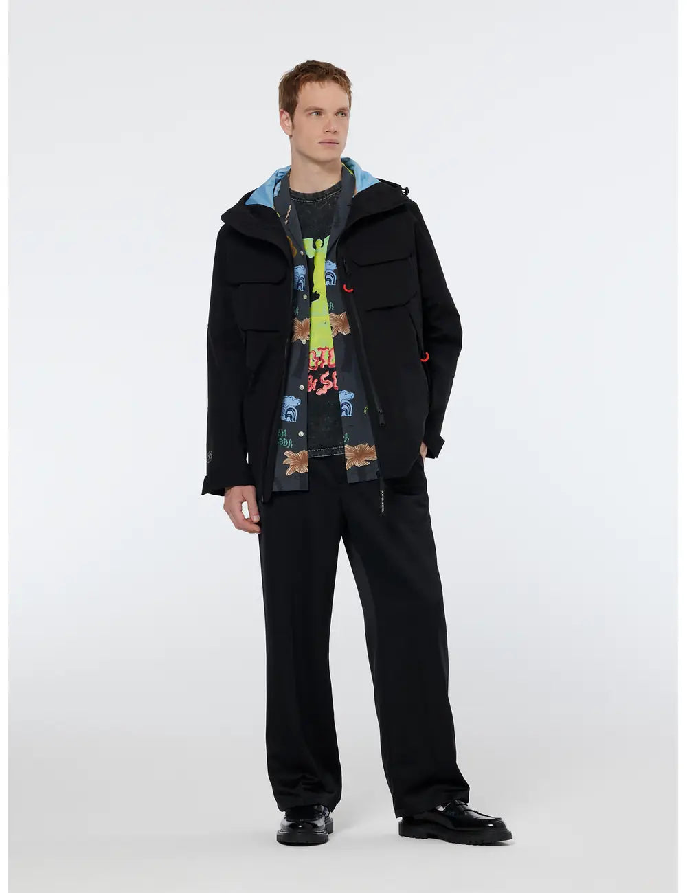 Camp Tech Jacket full model shot showing overall fit by Scotch & Soda