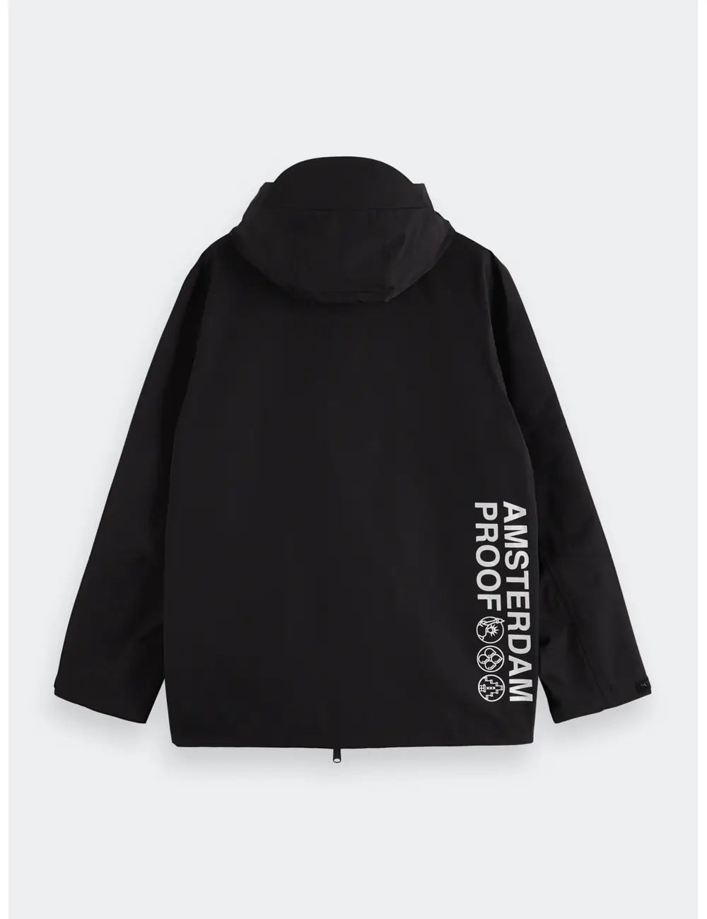 Camp Tech Jacket flat lay back view by Scotch & Soda