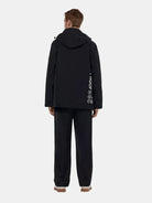 Ams Proof Camp Tech Jacket (Black) back view showing fit and finish by Scotch & Soda