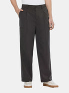 Melange With Pocket Detail Wide Fit Chino (Dark Grey) - Scotch & Soda