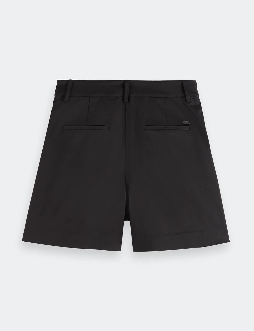Core Abott Chino Short flat lay showing product details by Scotch & Soda