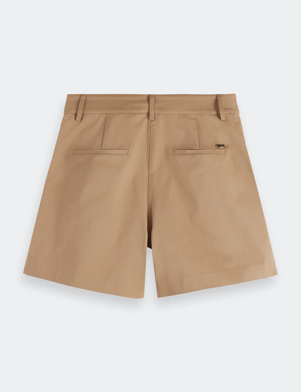 Core Abott Chino Short flat lay showing product details by Scotch & Soda
