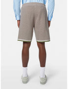 Crochet Knitted Shorts close-up on model showing fit and detail by Scotch & Soda