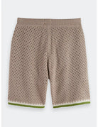 Crochet Knitted Shorts flat lay back view by Scotch & Soda