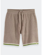 Crochet Knitted Shorts flat lay front view by Scotch & Soda