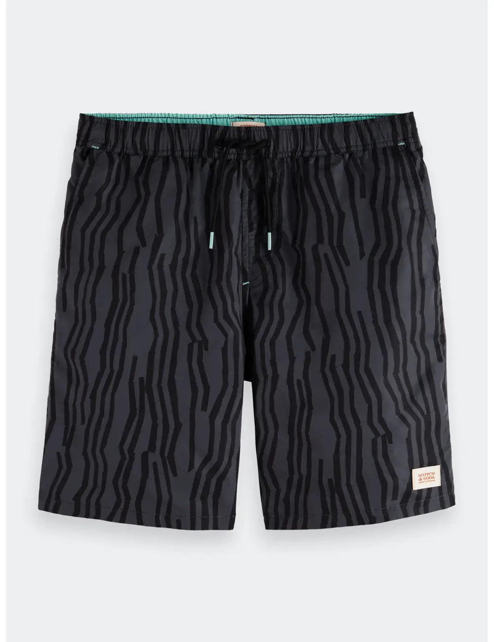 Printed Swimshorts flat lay front view by Scotch & Soda