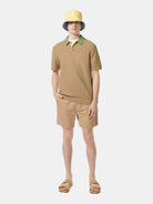 Structured knitted polo (Medium Beige) - Scotch & Soda