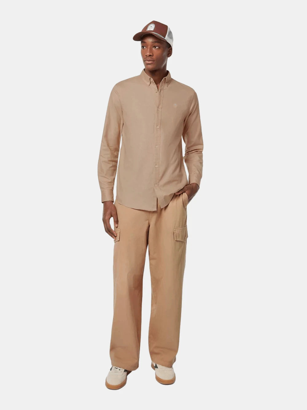 Daze - Garment-Dyed Herringbone Cargo Pant (Medium Brown) - Scotch & Soda